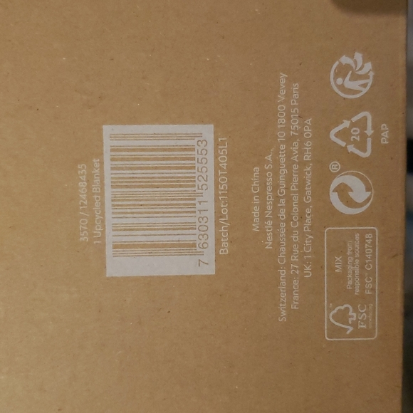 Nespresso Bedding Nespresso Upcyled Blanket Poshmark